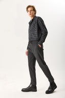 Erkek Alfred Beli Lastikli Yumuşak Dokulu Pantolon - Antrasit