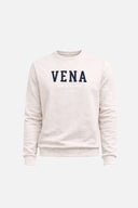 Erkek Bisiklet Yaka Logo Baskılı %100 Pamuk Sweatshirt - Gri