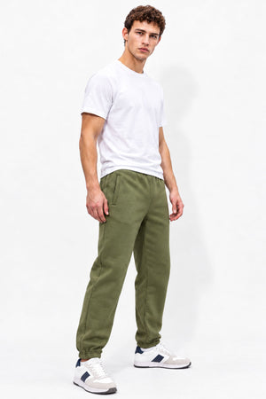 Erkek Clark Oversize Slouchy Eşofman Altı-Haki