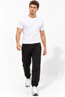 Erkek Clark Oversize Slouchy Eşofman Altı-Siyah