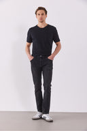 Erkek Daniel Black Straight Fit Jean Pantolon - Black