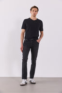 Erkek Daniel Black Straight Fit Jean Pantolon - Black
