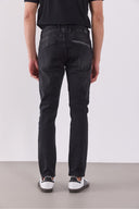 Erkek Daniel Black Straight Fit Jean Pantolon - Black