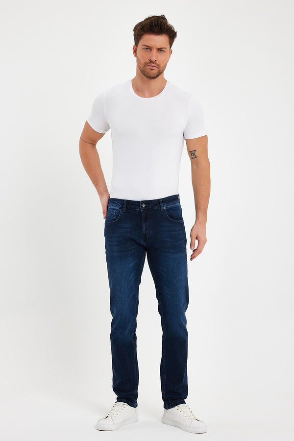 Daniel Blue Black Straight Fit Jean Pantolon - BLUE BLACK