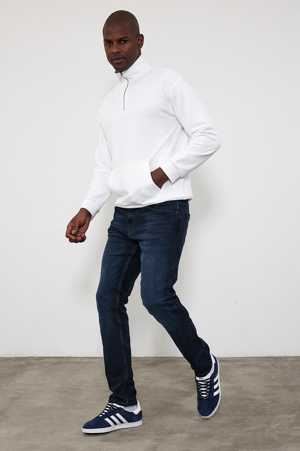 Daniel Blue Black Straight Fit Jean Pantolon - BLUE BLACK
