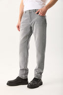 Erkek Daniel Smoky Grey Straight Fit Jean Pantolon - Smoky Grey