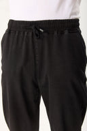 Erkek David Black Beli Lastikli Slim Fit Jogger Pantolon - Black