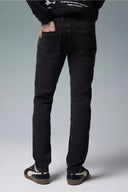 Erkek Edward Black Slim Straight Jean Pantolon - Black