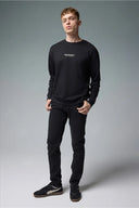 Erkek Edward Black Slim Straight Jean Pantolon - Black