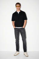 Erkek Edward Black Slim Straight Jean Pantolon - Black