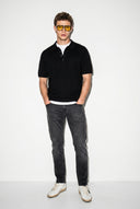 Erkek Edward Black Slim Straight Jean Pantolon - Black