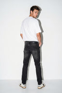 Erkek Edward Black Slim Straight Jean Pantolon - Black