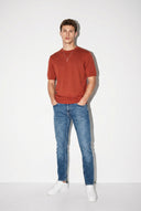 Erkek Edward Dirty Dark Blue Slim Straight Jean Pantolon - Dirty Dark Blue