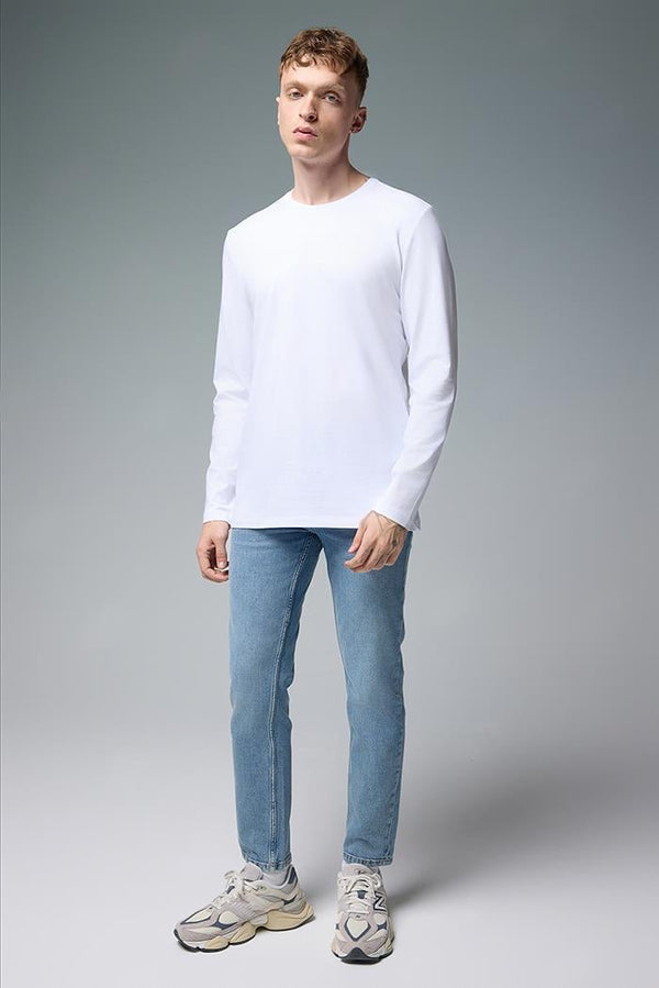 Edward Tint Med Blue Slim Straight Jean Pantolon - TINT MED BLUE