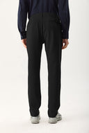 Erkek Jake Beli Lastikli Parça Boya Chino Pantolon (TENCEL)™ - Siyah