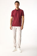 Erkek Jake Beli Lastikli Parça Boya Chino Pantolon (TENCEL)™ - Taş