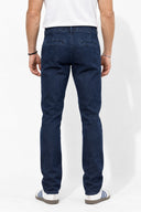 Erkek Jake Dark Blue Jean Chino Pantolon-Dark Blue