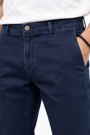 Erkek Jake Dark Blue Jean Chino Pantolon-Dark Blue
