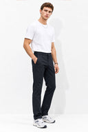 Erkek Jeff Beli Lastikli Smart Jogger Pantolon-Lacivert