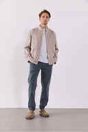 Erkek Joey Regular Fit Gabardin Ceket - Taş