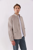 Erkek Joey Regular Fit Gabardin Ceket - Taş