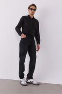 Erkek Kalimnos Black Comfort Fit Jean Pantolon - Black