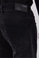 Erkek Kalimnos Black Comfort Fit Jean Pantolon - Black