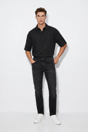Erkek Kalimnos Black Comfort Fit Jean Pantolon - Black