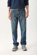 Erkek Kalimnos Dark Blue Comfort Fit Jean Pantolon - Dark Blue