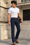 Erkek Kalimnos Rinse Comfort Fit Jean Pantolon-Rinse