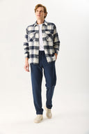 Erkek Karl Regular Fit Eşofman Altı %100 Pamuk - Lacivert