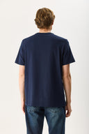 Erkek Ken Bisiklet Yaka Regular Fit Basic Tişört - Lacivert