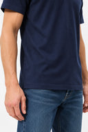 Erkek Ken Bisiklet Yaka Regular Fit Basic Tişört-Lacivert