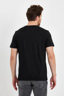 Erkek Ken Bisiklet Yaka Regular Fit Basic Tişört - Siyah