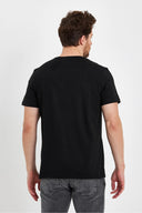 Erkek Ken Bisiklet Yaka Regular Fit Basic Tişört - Siyah