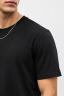 Erkek Ken Bisiklet Yaka Regular Fit Basic Tişört - Siyah