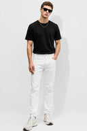 Erkek Ken Bisiklet Yaka Regular Fit Basic Tişört - Siyah
