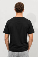 Erkek Ken Bisiklet Yaka Regular Fit Basic Tişört-Siyah
