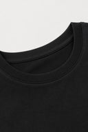 Erkek Ken Bisiklet Yaka Regular Fit Basic Tişört-Siyah