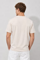 Erkek Ken Bisiklet Yaka Regular Fit Basic Tişört - Taş