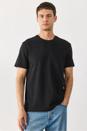 Erkek Ken Bisiklet Yaka Regular Fit Pike Basic Tişört - Siyah