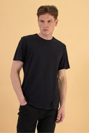 Erkek Ken Bisiklet Yaka Regular Fit Pike Basic Tişört - Siyah