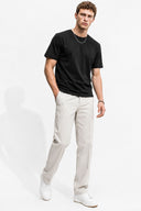 Erkek Ken Bisiklet Yaka Regular Fit Pike Basic Tişört - Siyah