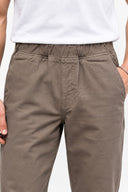Erkek Leo Beli Lastikli Soluk Efektli Jogging Fit Pantolon-Vizon