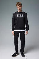 Erkek Logo Baskılı Regular Fit Eşofman Altı - Siyah