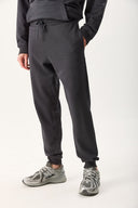 Erkek Paçası Lastikli Slim Fit Eşofman Altı %100 Pamuk - Antrasit