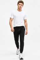 Erkek Paçası Lastikli Slim Fit Eşofman Altı-Siyah