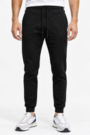 Erkek Paçası Lastikli Slim Fit Eşofman Altı-Siyah