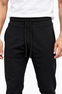 Erkek Paçası Lastikli Slim Fit Eşofman Altı-Siyah