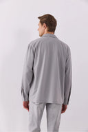 Erkek Pedro Paraşüt Ceket - Buz Gri